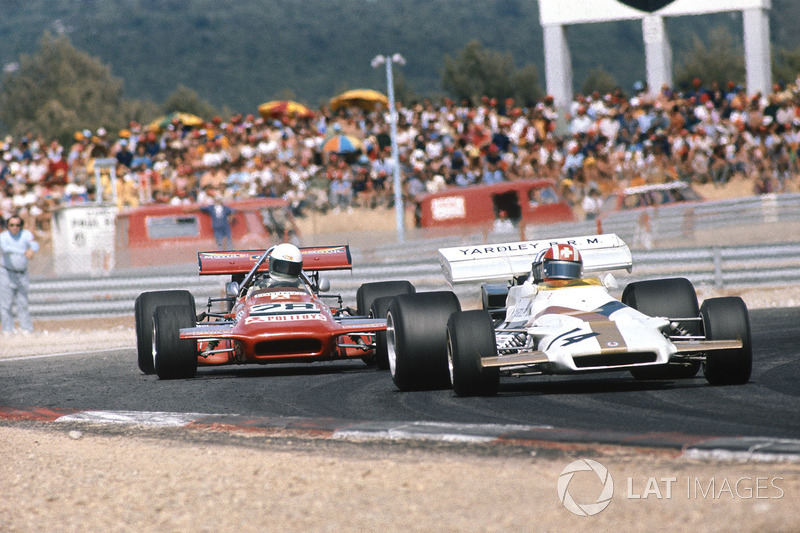 Jo Siffert, BRM P160, devant Max Jean, March 701 Ford