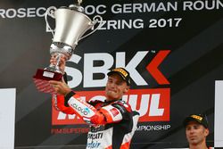 Podium: ganador, Chaz Davies, Ducati Team