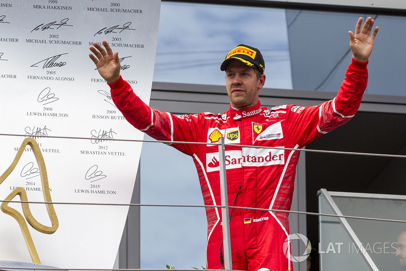 Primera vez de Vettel en el podio de Austria