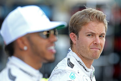 Nico Rosberg, Mercedes AMG F1 en Lewis Hamilton, Mercedes AMG F1