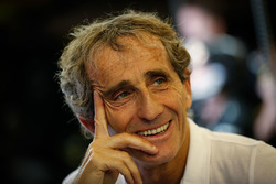 Alain Prost, avec le Renault Sport F1 Team