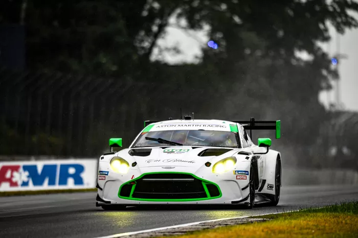 #068 White Aston Martin Vantage GT3 Evo: Marius Fossard, Valentin Hasse Clot, Trenton Estep