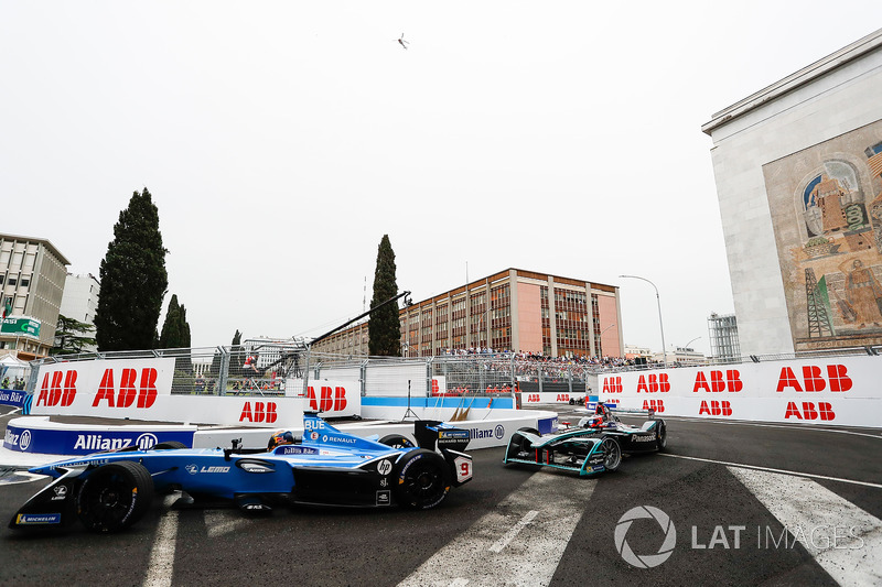 Sébastien Buemi, Renault e.Dams, Nelson Piquet Jr., Jaguar Racing