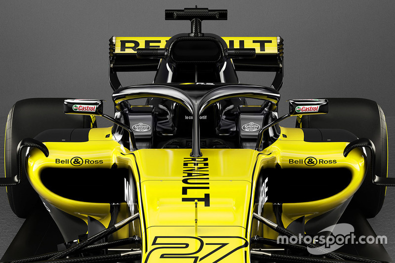 Renault F1 Team RS18 halo detayı