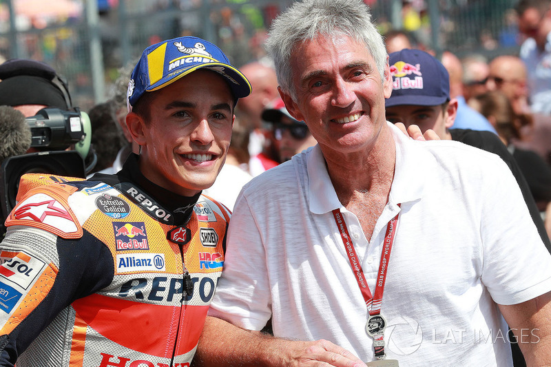 Ganador Marc Marquez, Repsol Honda Team, con Mick Doohan