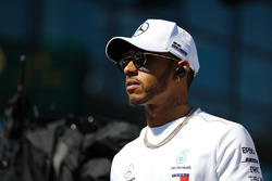 Lewis Hamilton, Mercedes AMG F1, at the drivers parade