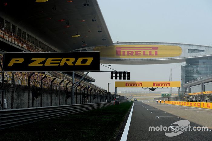 Vista de la parrilla de salida Circuito de Shangai