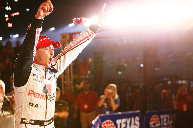 Le vainqueur Graham Rahal, Rahal Letterman Lanigan Racing Honda