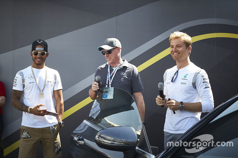 Lewis Hamilton, Mercedes AMG F1 Team y Nico Rosberg, Mercedes AMG F1 Team