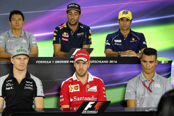 Прес-конференція: Ріо Харьянто, Manor Racing, Даніель Ріккардо, Red Bull Racing, Феліпе Наср, Sauber