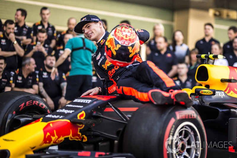 Max Verstappen, Red Bull Racing at the Red Bull Racing team photo