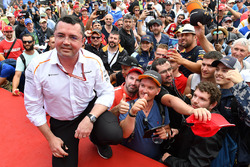 Eric Boullier, McLaren Racing Director and fans