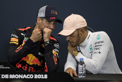 Daniel Ricciardo, Red Bull Racing and Lewis Hamilton, Mercedes-AMG F1 in the Press Conference