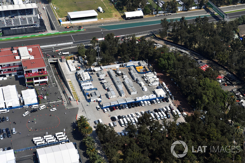 Vista desde el aire de la pista