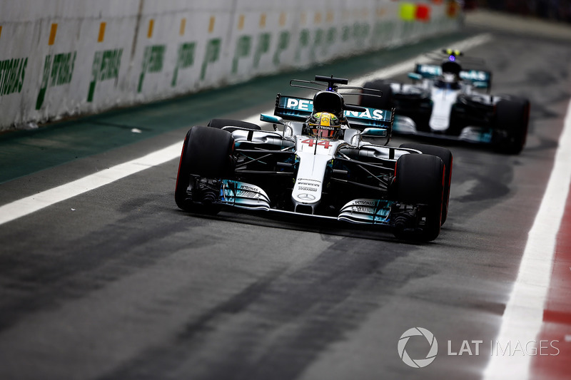 Lewis Hamilton, Mercedes AMG F1 W08, Valtteri Bottas, Mercedes AMG F1 W08