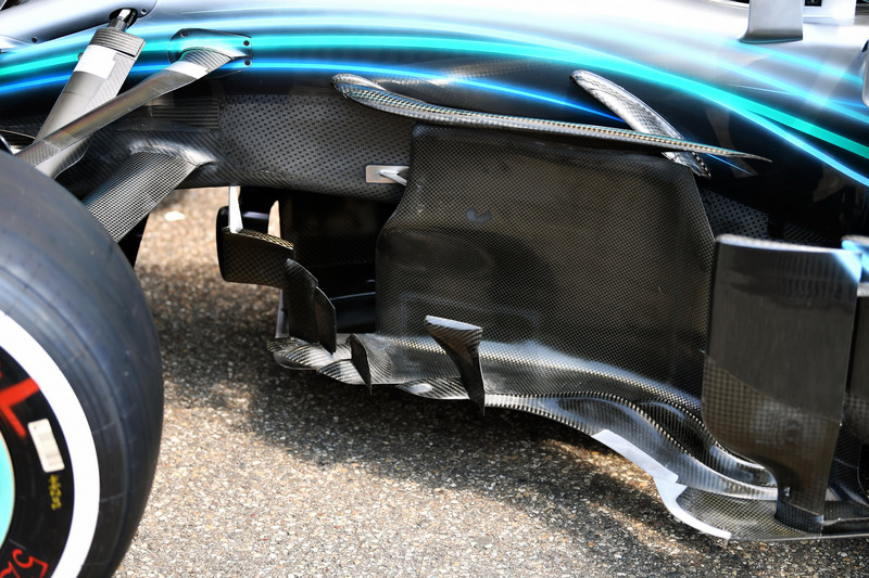 Mercedes-AMG F1 W09 barge board detail
