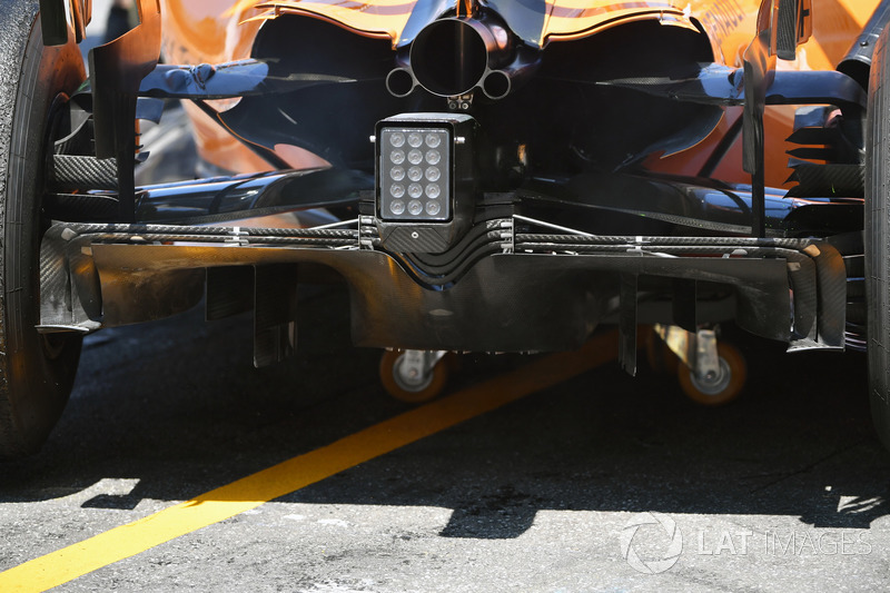 McLaren MCL33 rear diffuser detail