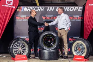 Jerome Galpin, President NASCAR Euroseries with Guy Frobisher