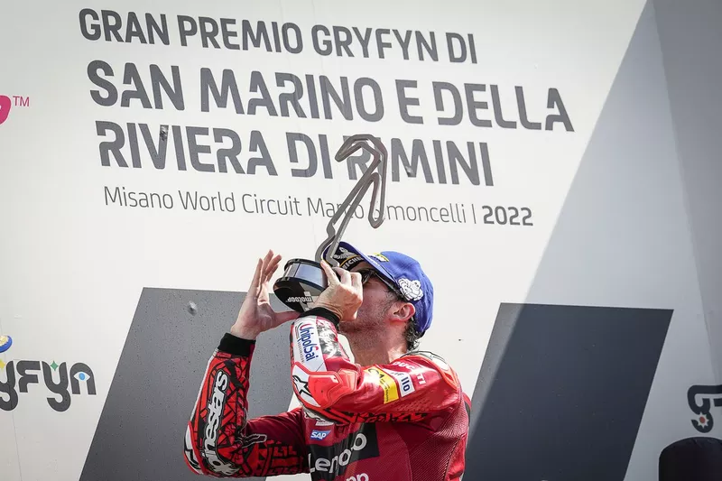 Race winner Francesco Bagnaia, Ducati Team