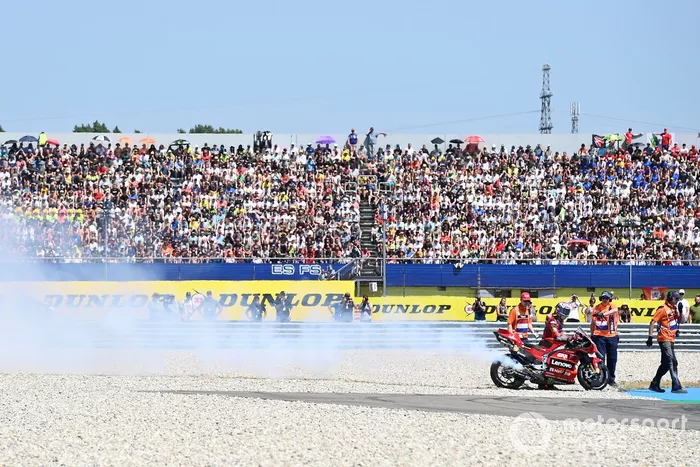 Enea Bastianini, caída del equipo Ducati