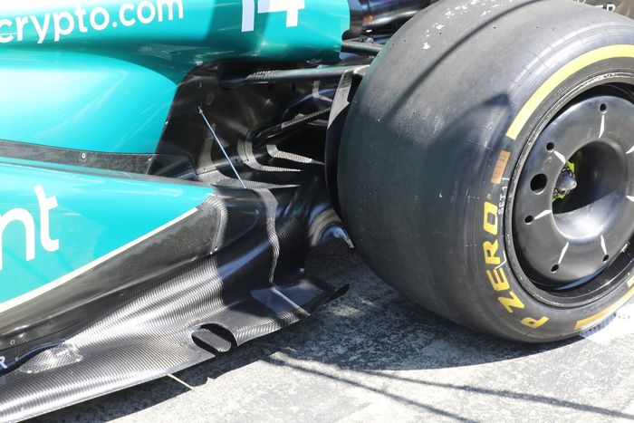 Aston Martin AMR23 detalles técnicos