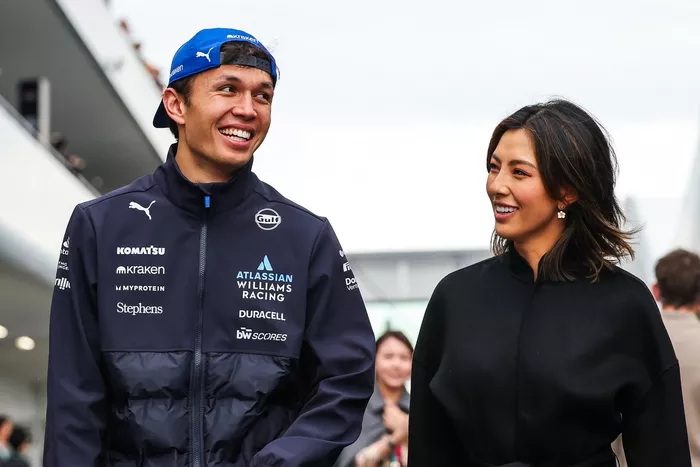 Alexander Albon, Williams and his girlfriend, Lily Muni He