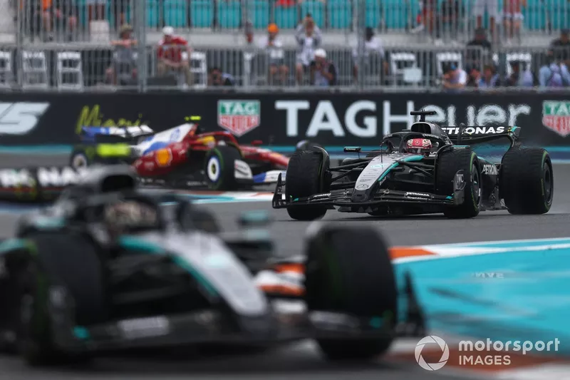 Lewis Hamilton, Ferrari, George Russell, Mercedes, Andrea Kimi Antonelli, Mercedes