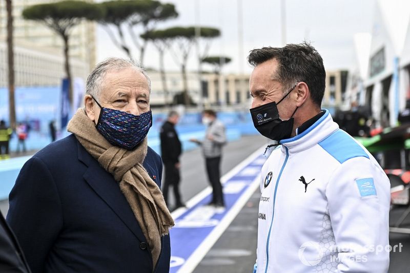 Jean Todt, presidente de la FIA, con Roger Griffiths, Team Principal, BMW i Andretti Motorsport
