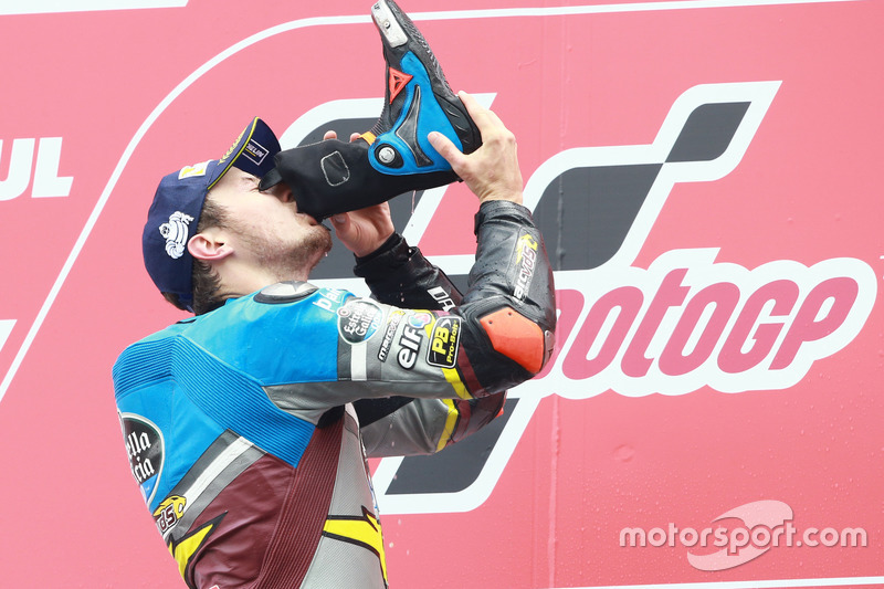 Podium: winnaar Jack Miller, Marc VDS Racing Honda