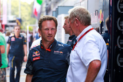 Christian Horner, Red Bull Racing Team Principal met Dr Helmut Marko, Red Bull Motorsport Consultant