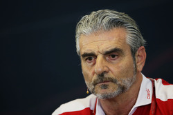 Maurizio Arrivabene, Team Principal Ferrari nella conferenza stampa FIA