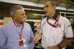 Chase Carey, Liberty Media, with Bruno Michel, GP2 Series