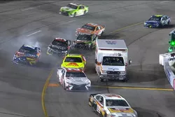 Ambulance blocking pit entrance