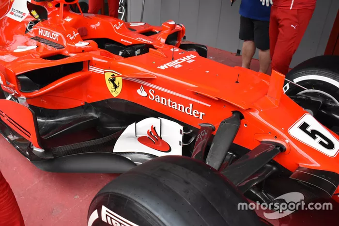 Déflecteurs de la Ferrari SF70H