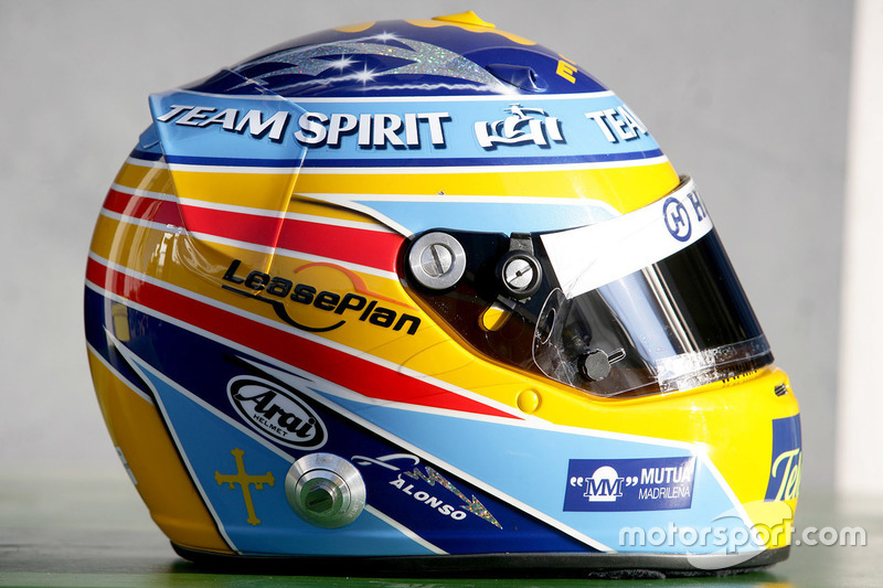 Helm von Fernando Alonso, Renault F1 Team