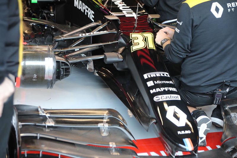 Detalle delantero del Renault R.S.20