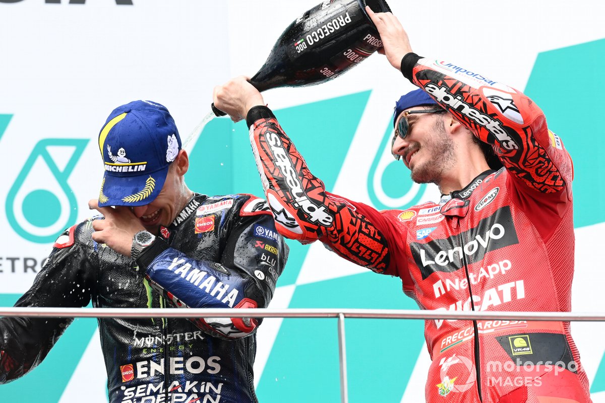 Fabio Quartararo, Yamaha Factory Racing, Francesco Bagnaia, Ducati Team
