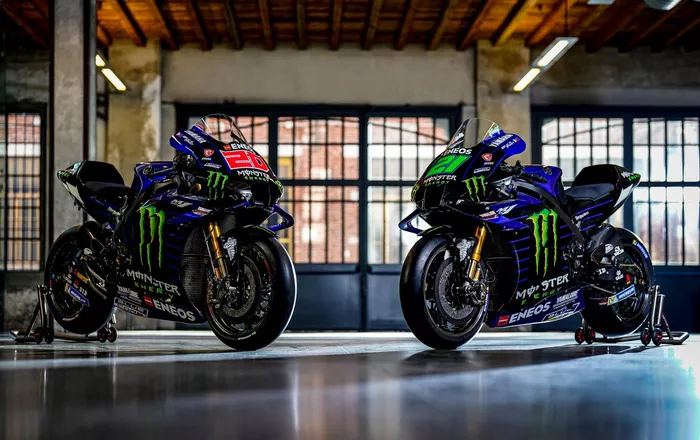 La moto di Fabio Quartararo, Yamaha Factory Racing, Franco Morbidelli, Yamaha Factory Racing
