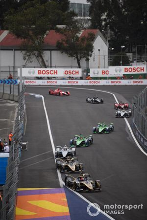 Jean-Eric Vergne, DS Techeetah, DS E-Tense FE21, Antonio Felix da Costa, DS Techeetah, DS E-Tense FE21, Nyck de Vries, Mercedes-Benz EQ, EQ Silver Arrow 02, Robin Frijns, Envision Racing, Audi e-tron FE07