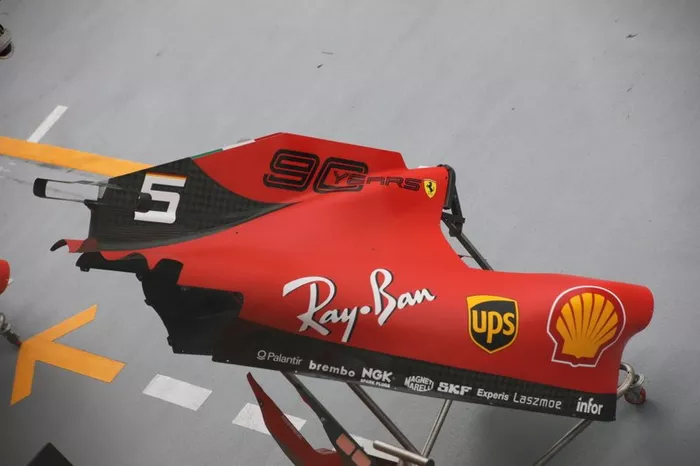 Cubierta motor del Ferrari SF90