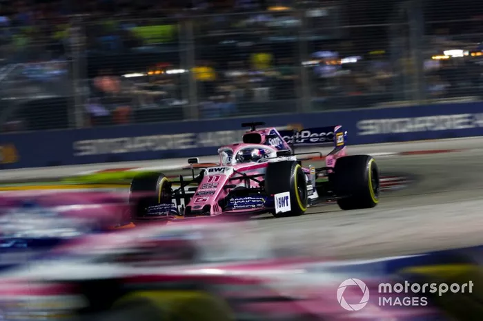 Sergio Pérez, Racing Point RP19 persigue a Lance Stroll, Racing Point RP19 