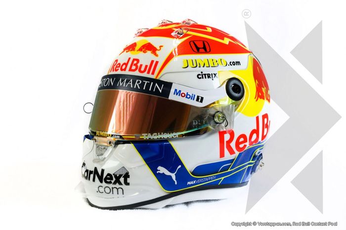 Casco de Max Verstappen, Red Bull Racing