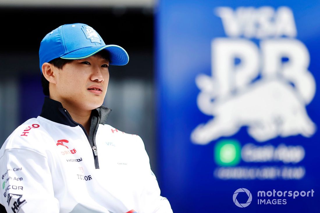Yuki Tsunoda, aplicação Visa Cash da equipa RB F1