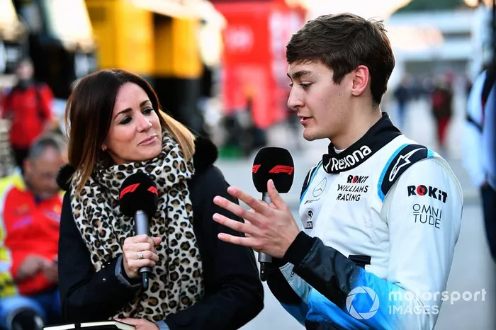 Natalie Pinkham, Sky TV con George Russell, Williams Racing