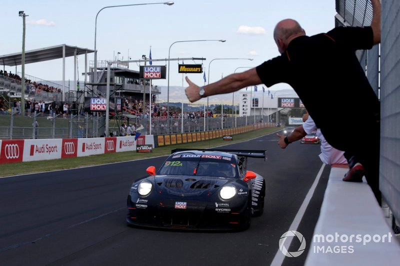 1. #912 EBM Porsche 911 GT3-R: Dirk Werner, Dennis Olsen, Matt Campbell
