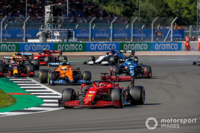 Charles Leclerc, Ferrari SF21, Lando Norris, McLaren MCL35M, Sergio Pérez, Red Bull Racing RB16B