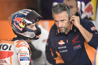 Dani Pedrosa, Repsol Honda Team, après sa chute