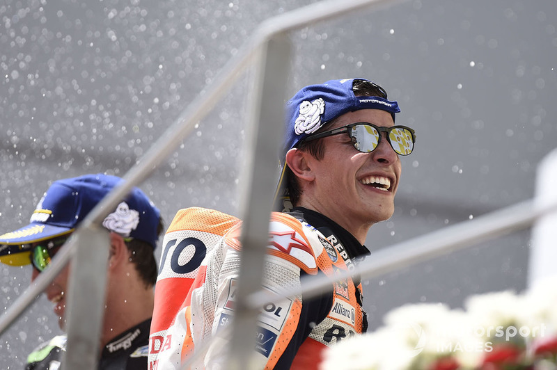 Подіум: переможець гонки Марк Маркес, Repsol Honda Team