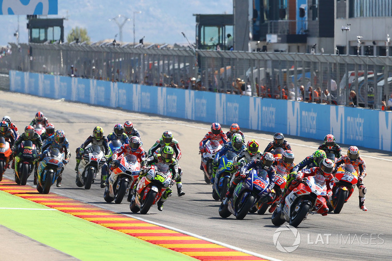 Start zum GP Aragon 2017: Jorge Lorenzo, Ducati Team, führt