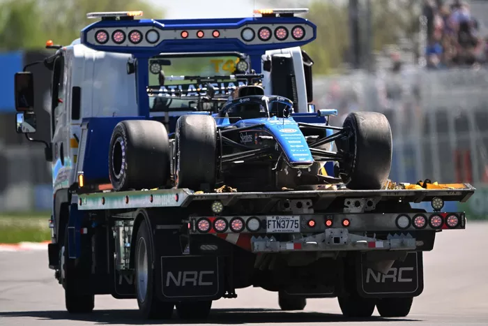 El coche de Alex Albon, Williams